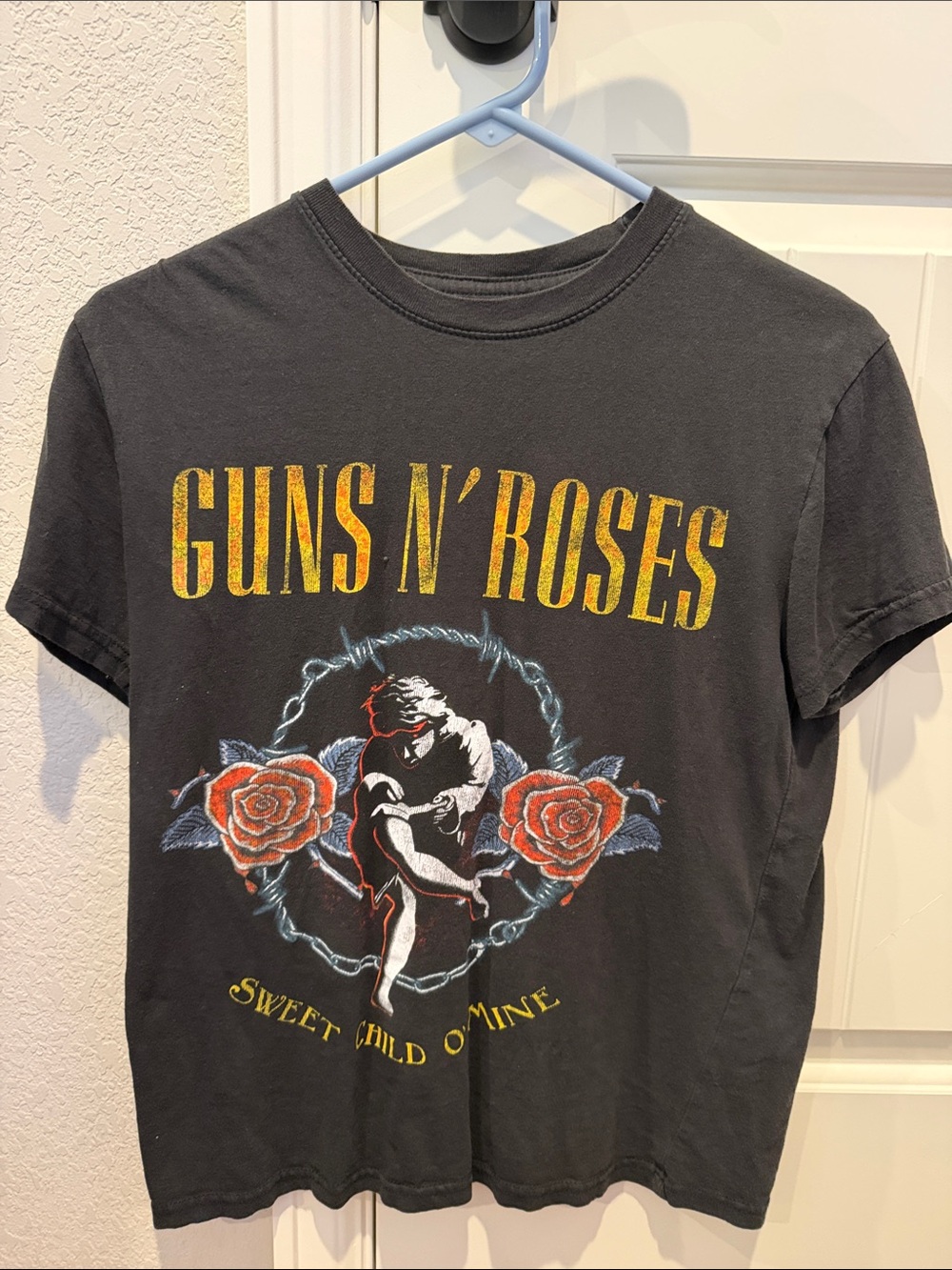 Women's Black Graphic Tee - Sweet Child O' Mine